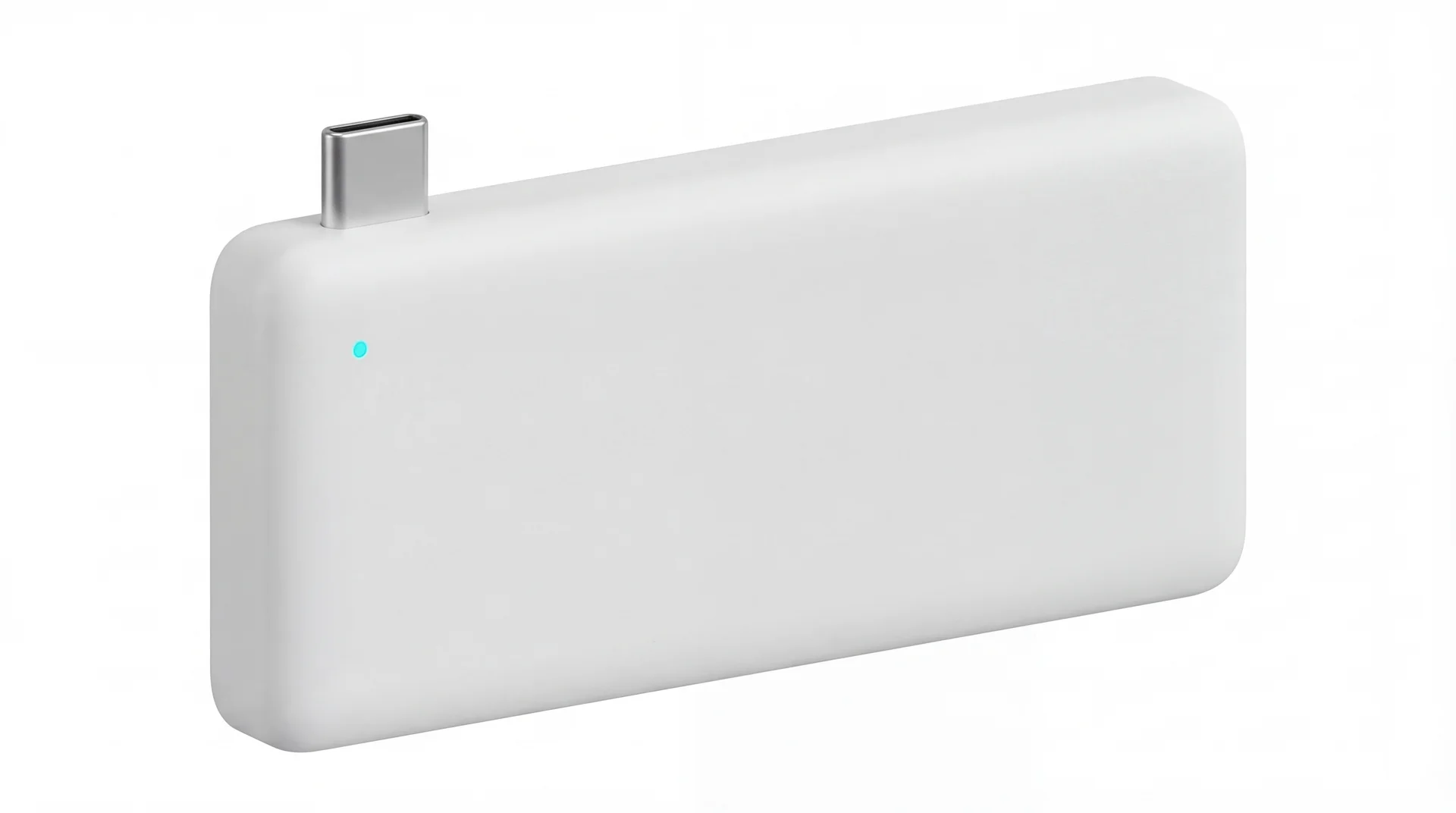 Relay USB-C 5G module for MacBook — matte white polycarbonate with USB-C male connector